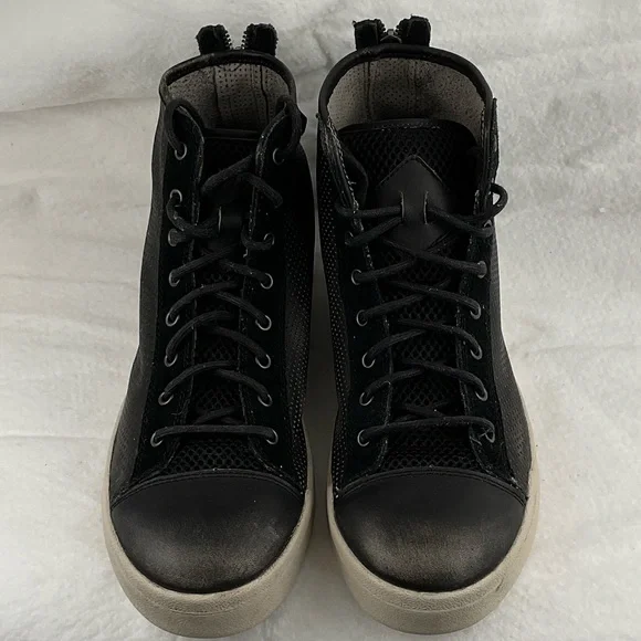 Diesel Black and Gray High-Top Sneakers - Picture 5 of 10